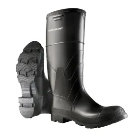 16" Economy Boots, PVC, Steel Toe, Size 12, Puncture Resistant Sole