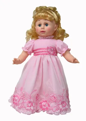 17" Pink Roses Doll Formal