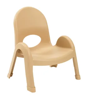 #46129 Value Stack 7" Child Chair - 4 Pack - Natural Tan