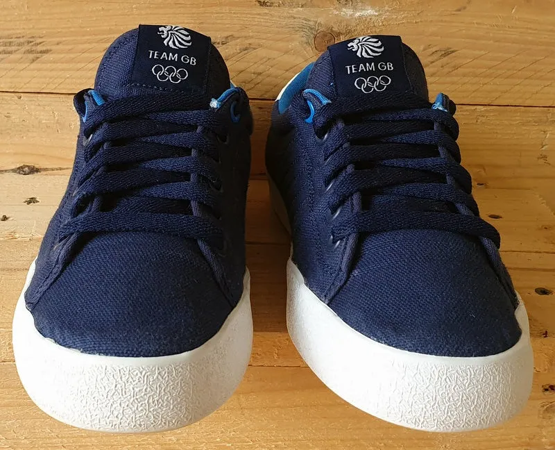 Adidas Team GB Low Canvas Trainers UK8/US8.5/EU42 V22042 Navy/Blue/White/Red