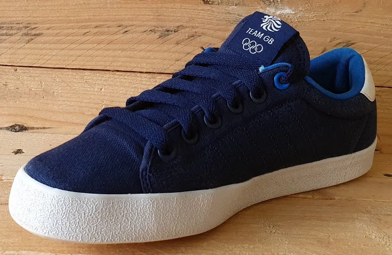 Adidas Team GB Low Canvas Trainers UK8/US8.5/EU42 V22042 Navy/Blue/White/Red