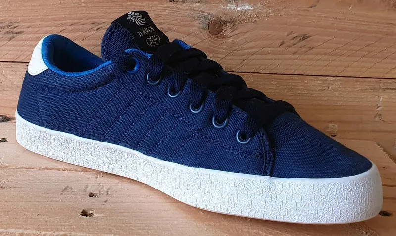 Adidas Team GB Low Canvas Trainers UK8/US8.5/EU42 V22042 Navy/Blue/White/Red