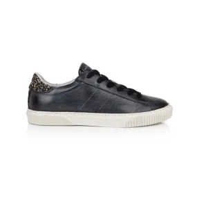 Amie: Vintage Black & Glitter Trainers