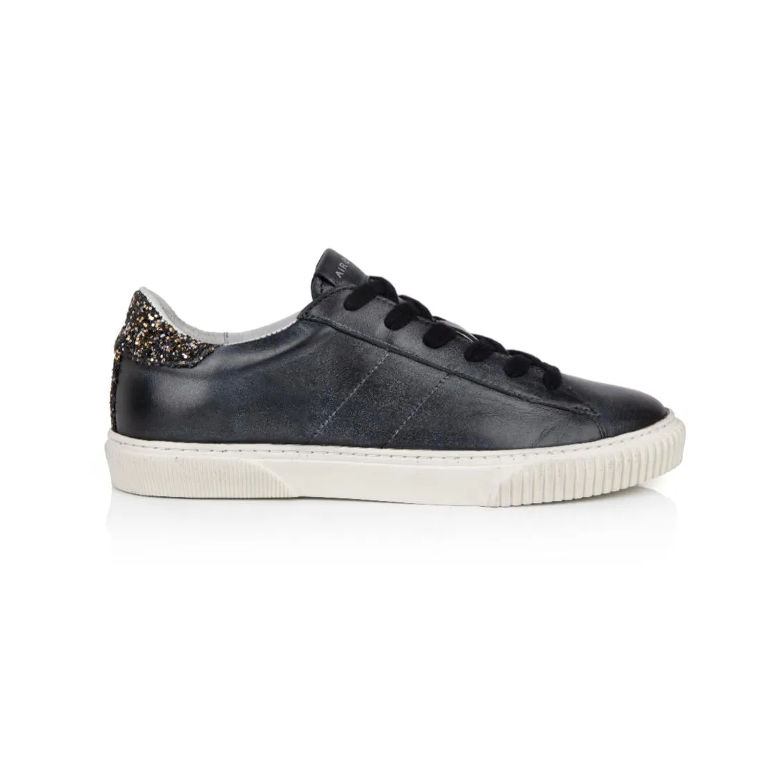 Amie: Vintage Black & Glitter Trainers