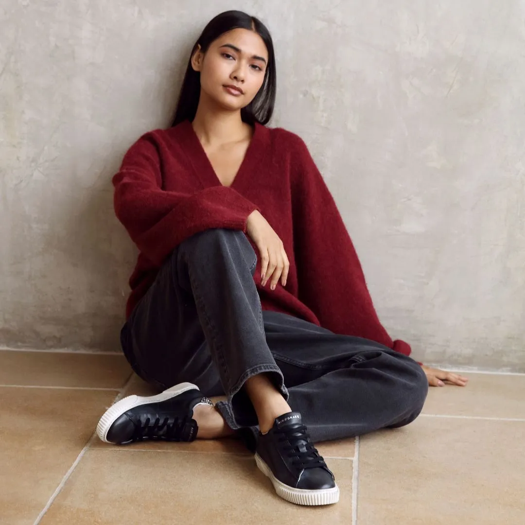 Amie: Vintage Black & Glitter Trainers