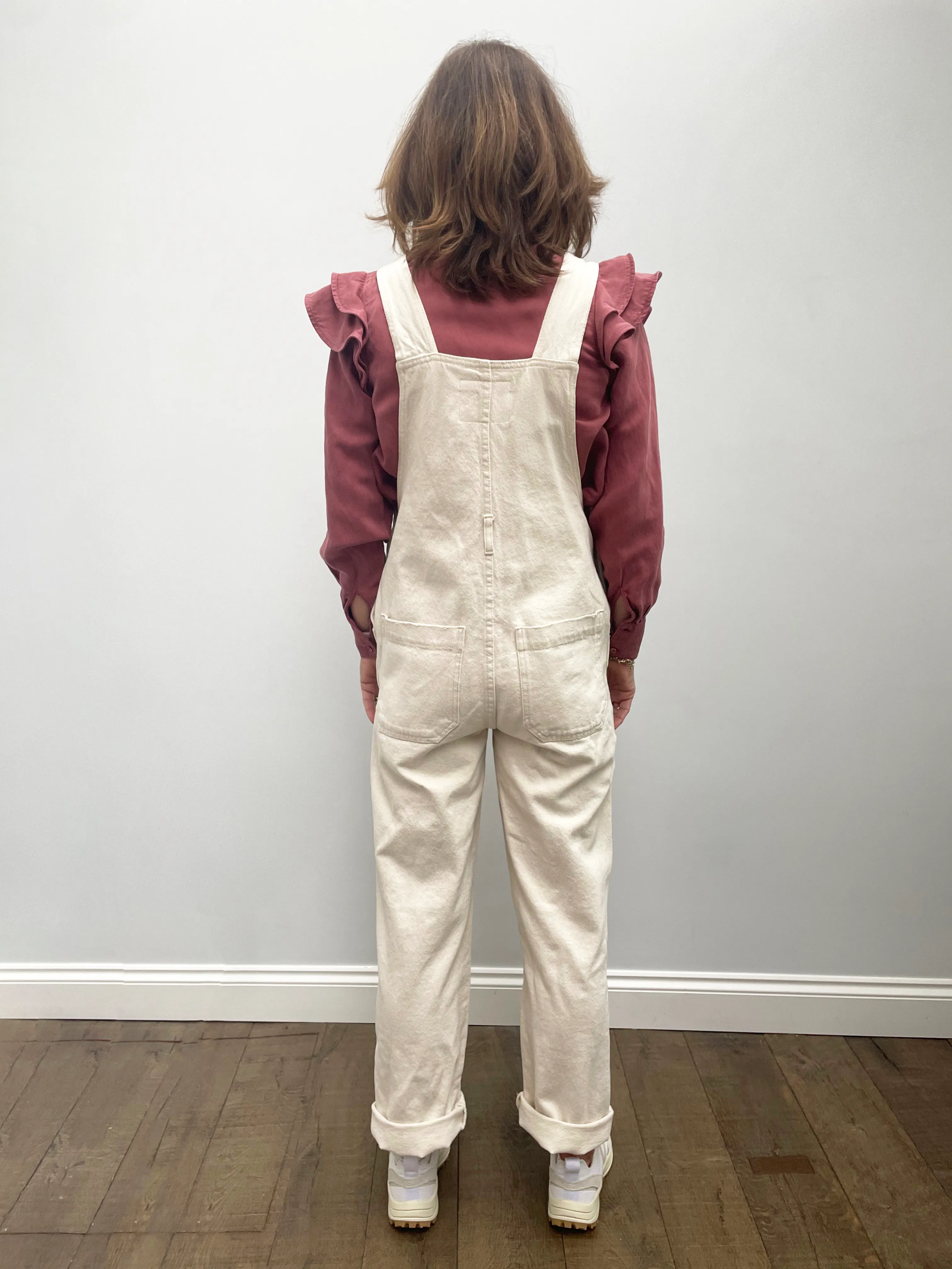 AV Tineborrow 12 Dungarees in Ecru
