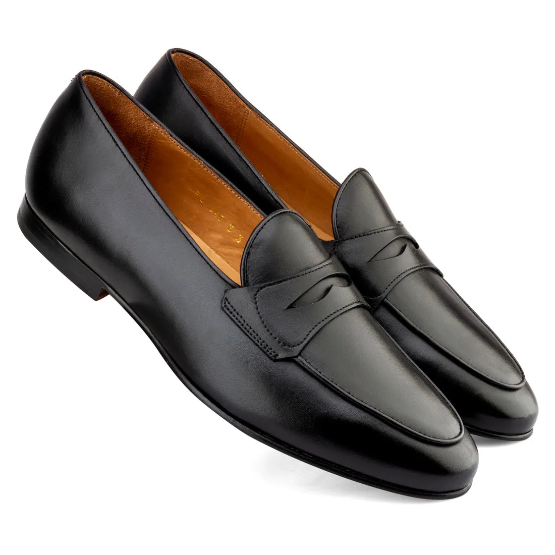 Black Penny Belgian Loafers