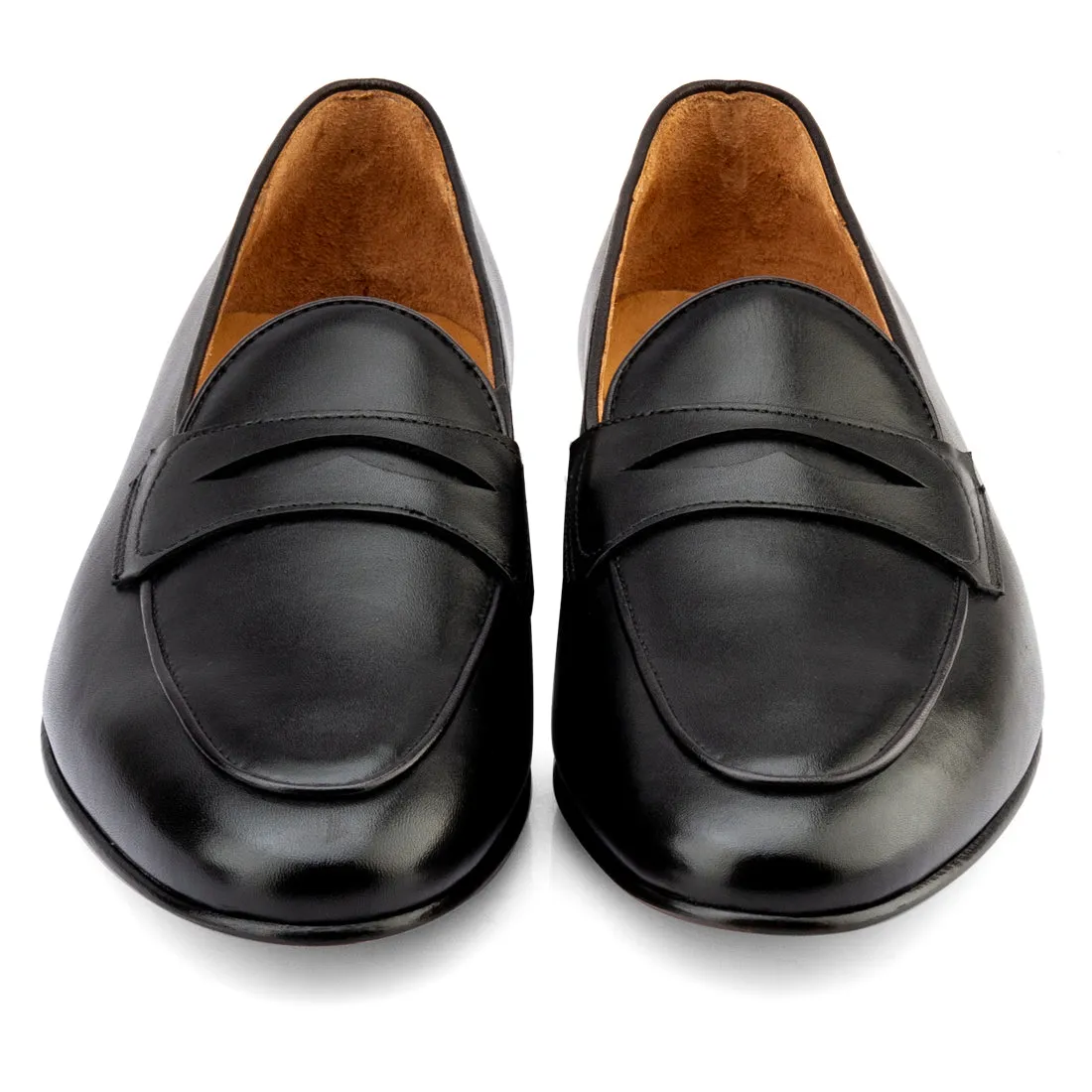 Black Penny Belgian Loafers