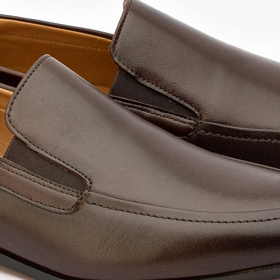 Brown Elasticated Loafers