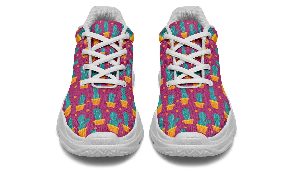 Cactus Fun Chunky Sneakers