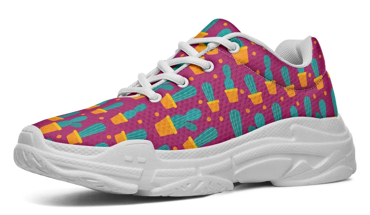 Cactus Fun Chunky Sneakers