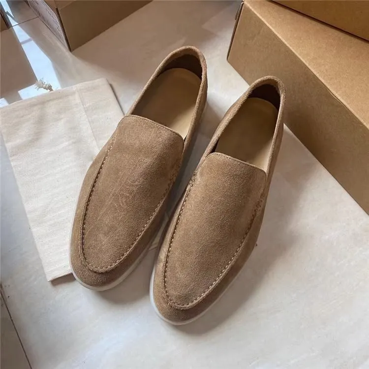 Celebrity style men's shoes retro fleece loafers