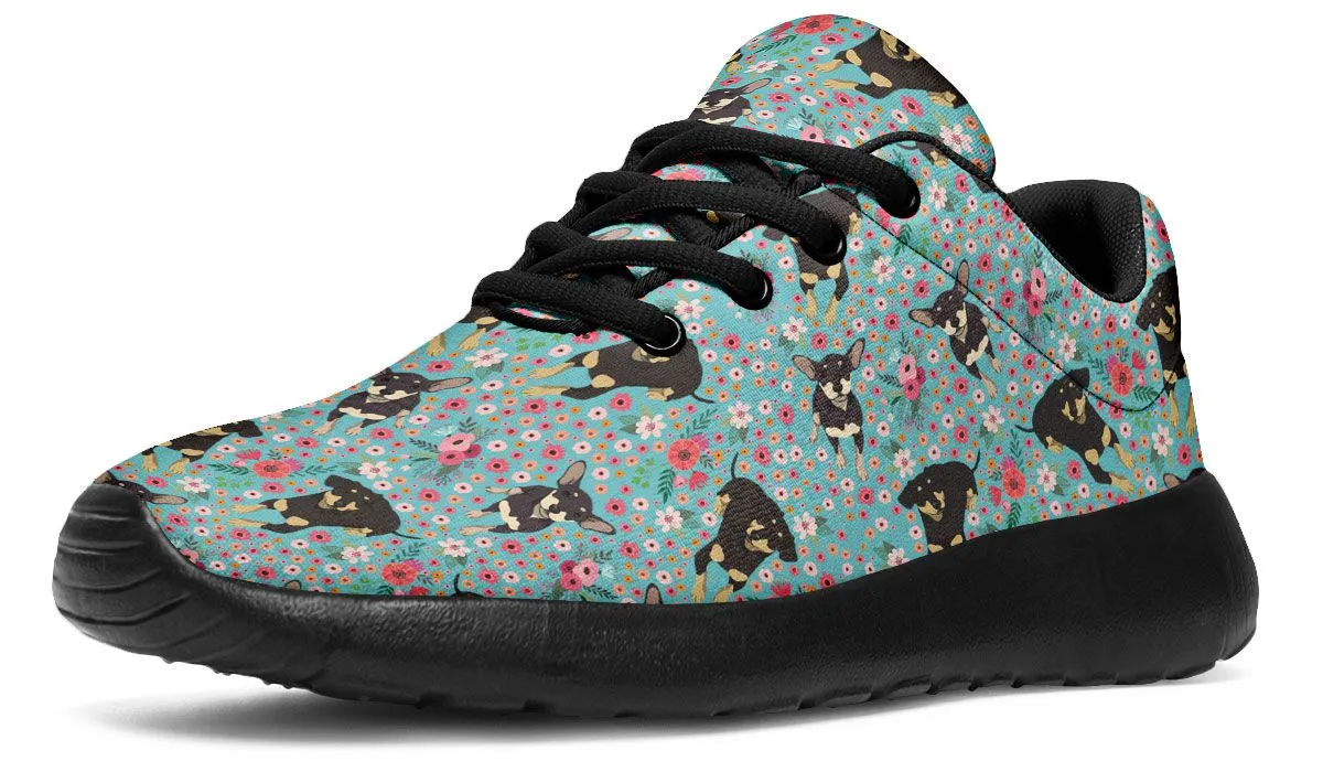 Chiweenie Flower Sneakers