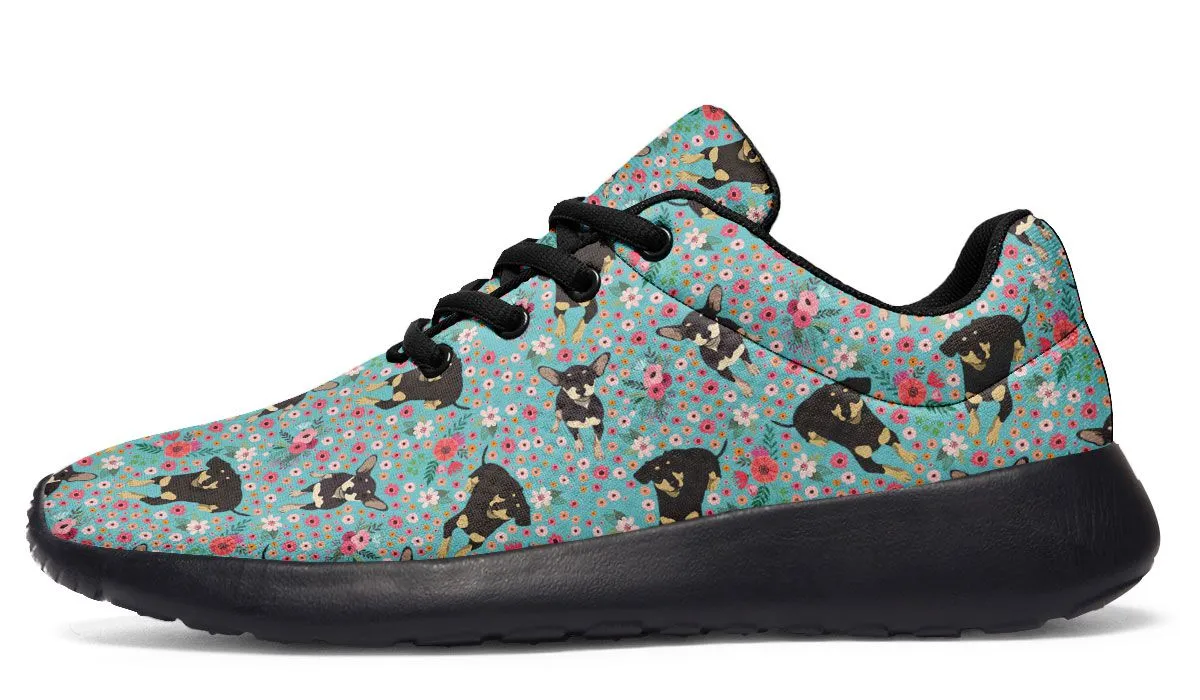 Chiweenie Flower Sneakers
