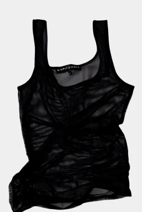 Classic Mesh Tank Black