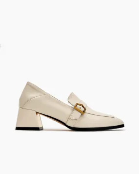 (Clean Up US 9/ US 10) Gentle And Versatile Square Toe Loafers