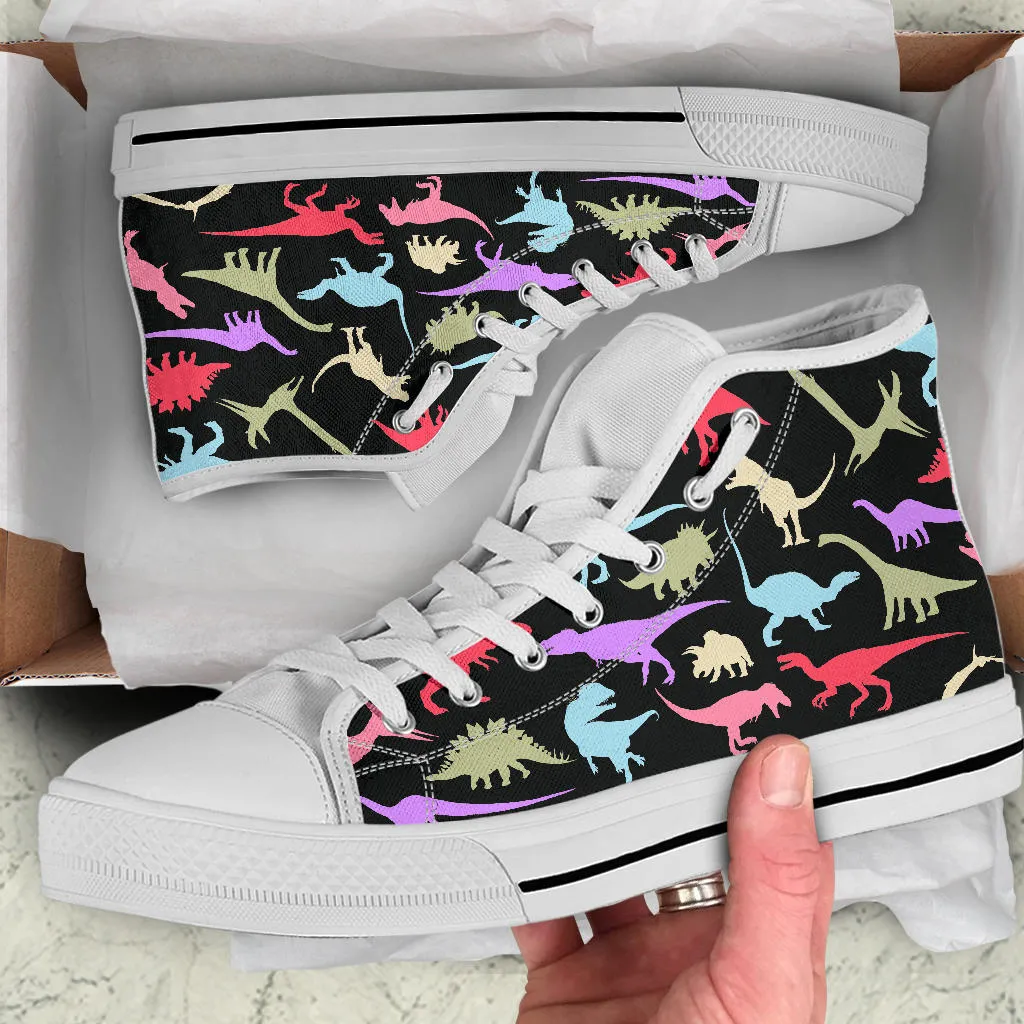 Colorful Dinosaurs - Dinosaur High Tops