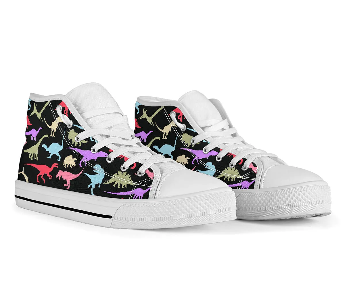 Colorful Dinosaurs - Dinosaur High Tops