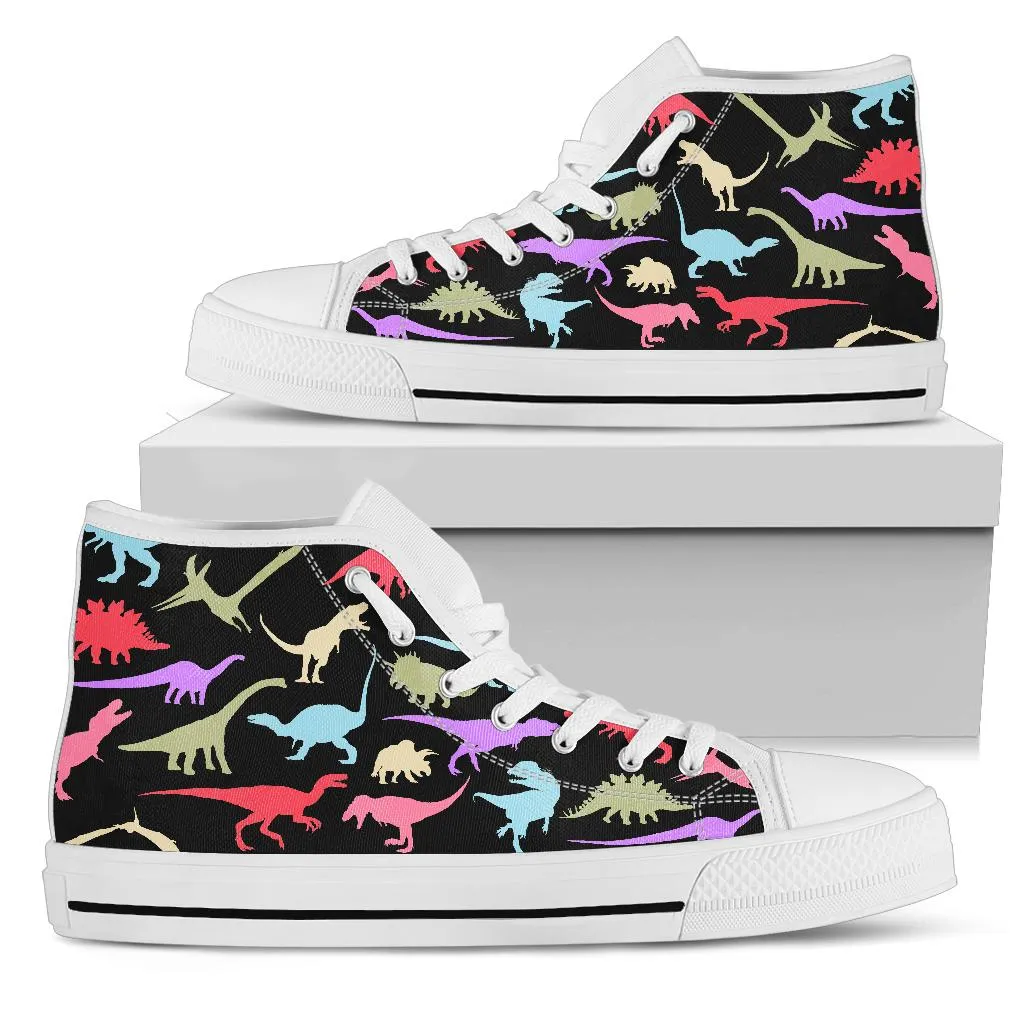 Colorful Dinosaurs - Dinosaur High Tops