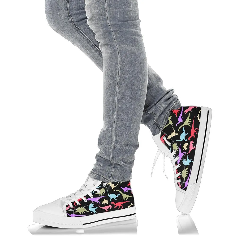 Colorful Dinosaurs - Dinosaur High Tops