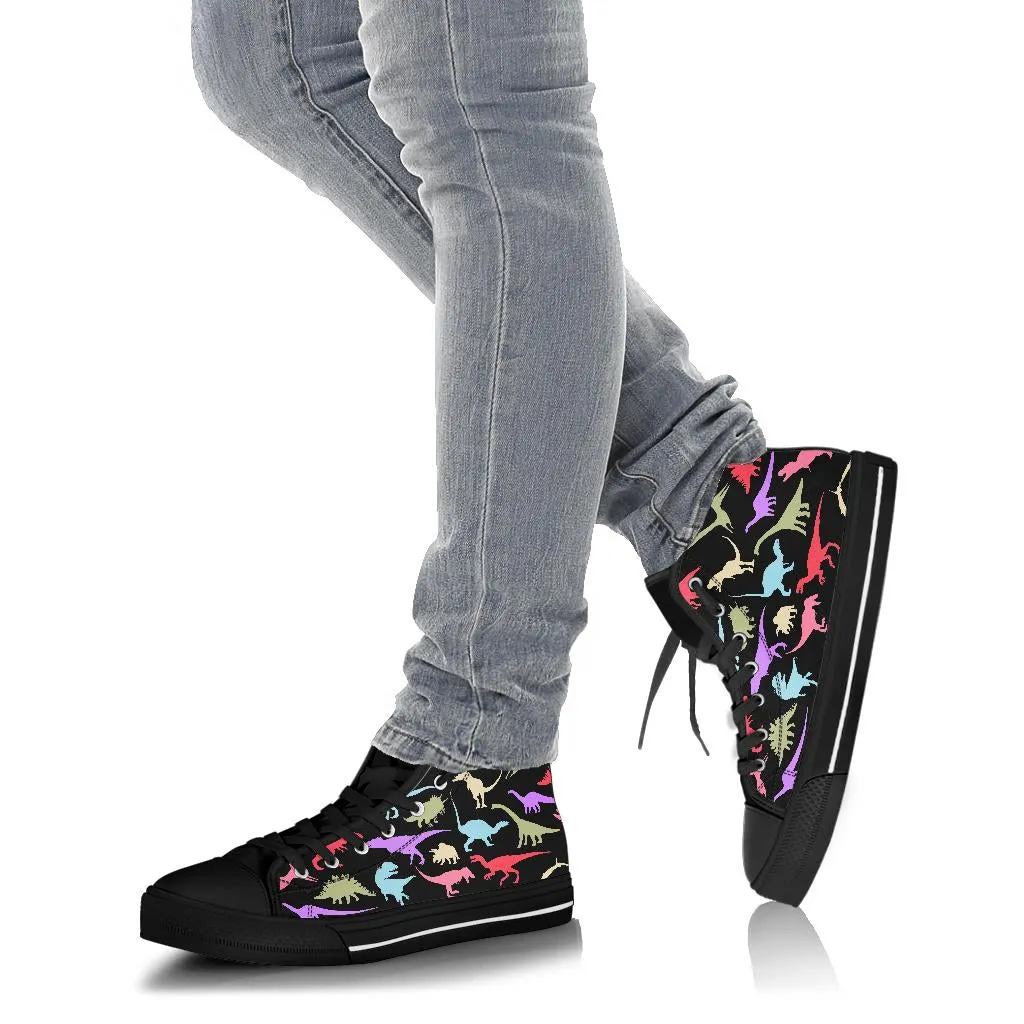 Colorful Dinosaurs - Dinosaur High Tops