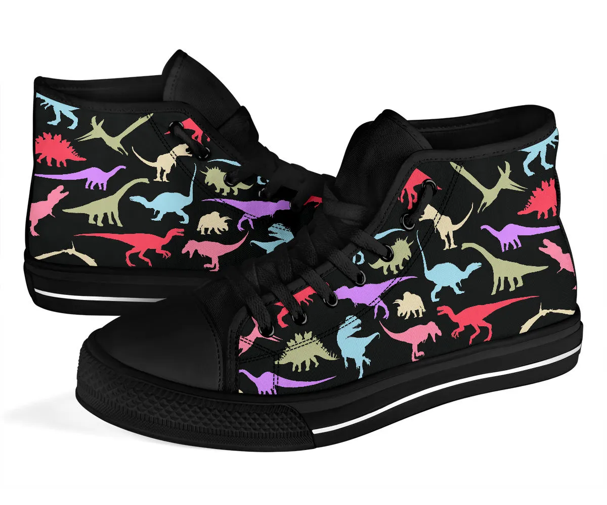Colorful Dinosaurs - Dinosaur High Tops