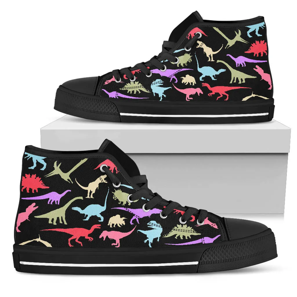 Colorful Dinosaurs - Dinosaur High Tops