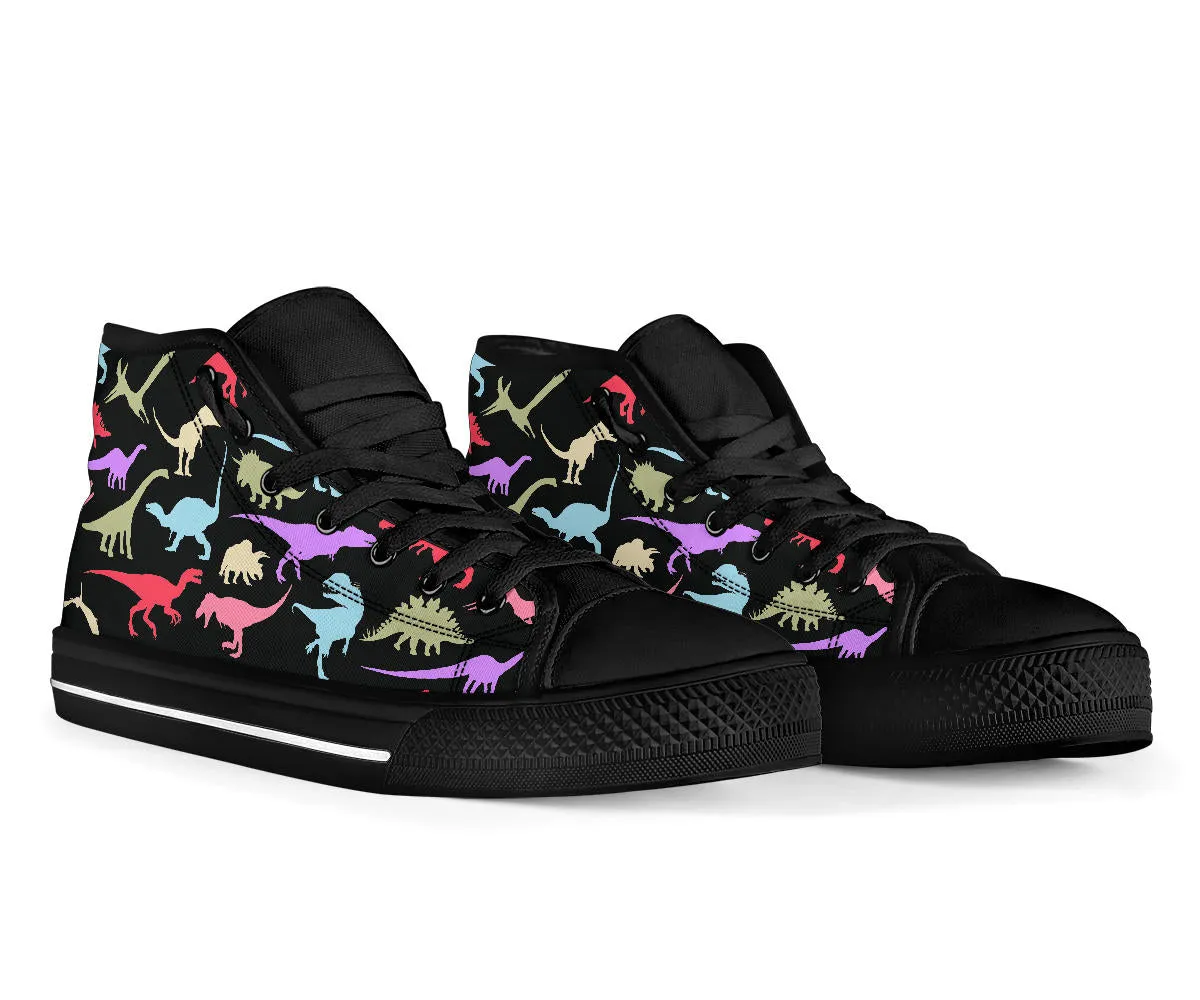 Colorful Dinosaurs - Dinosaur High Tops