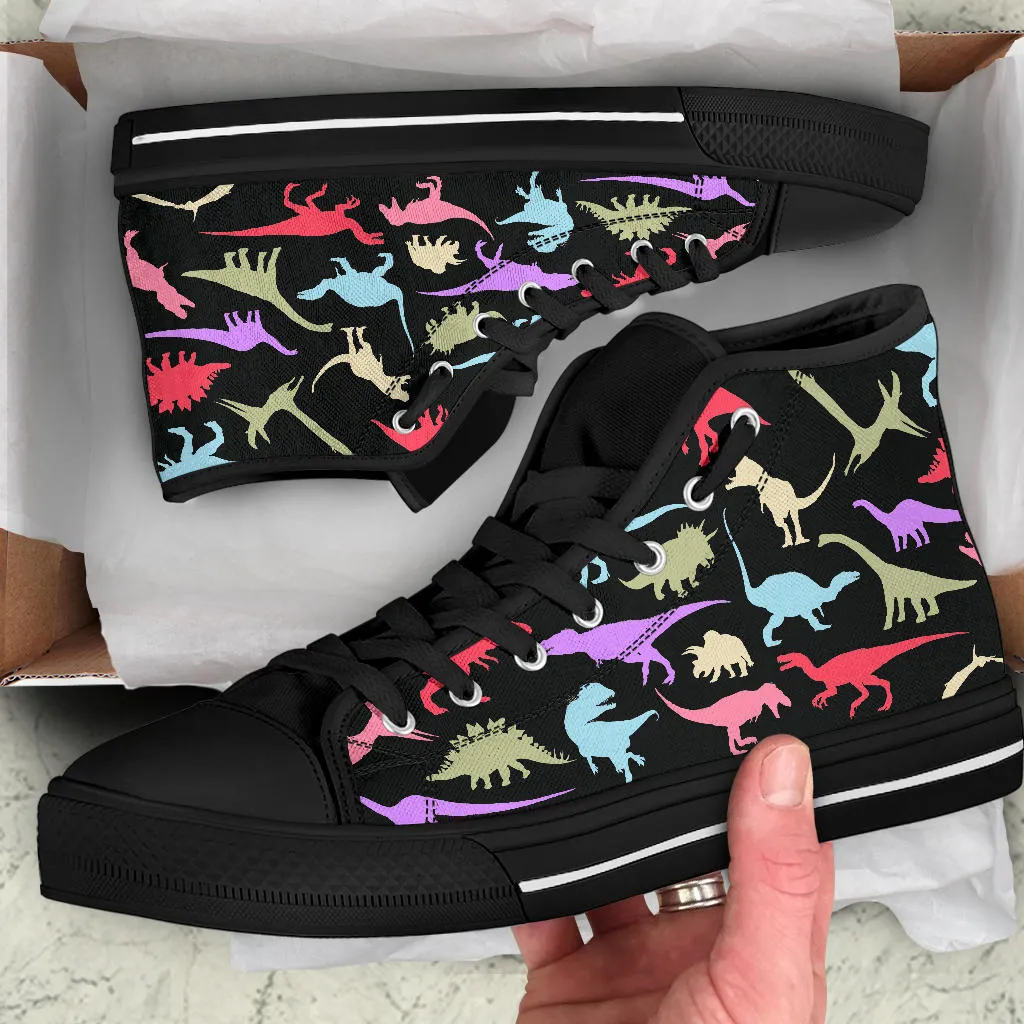 Colorful Dinosaurs - Dinosaur High Tops
