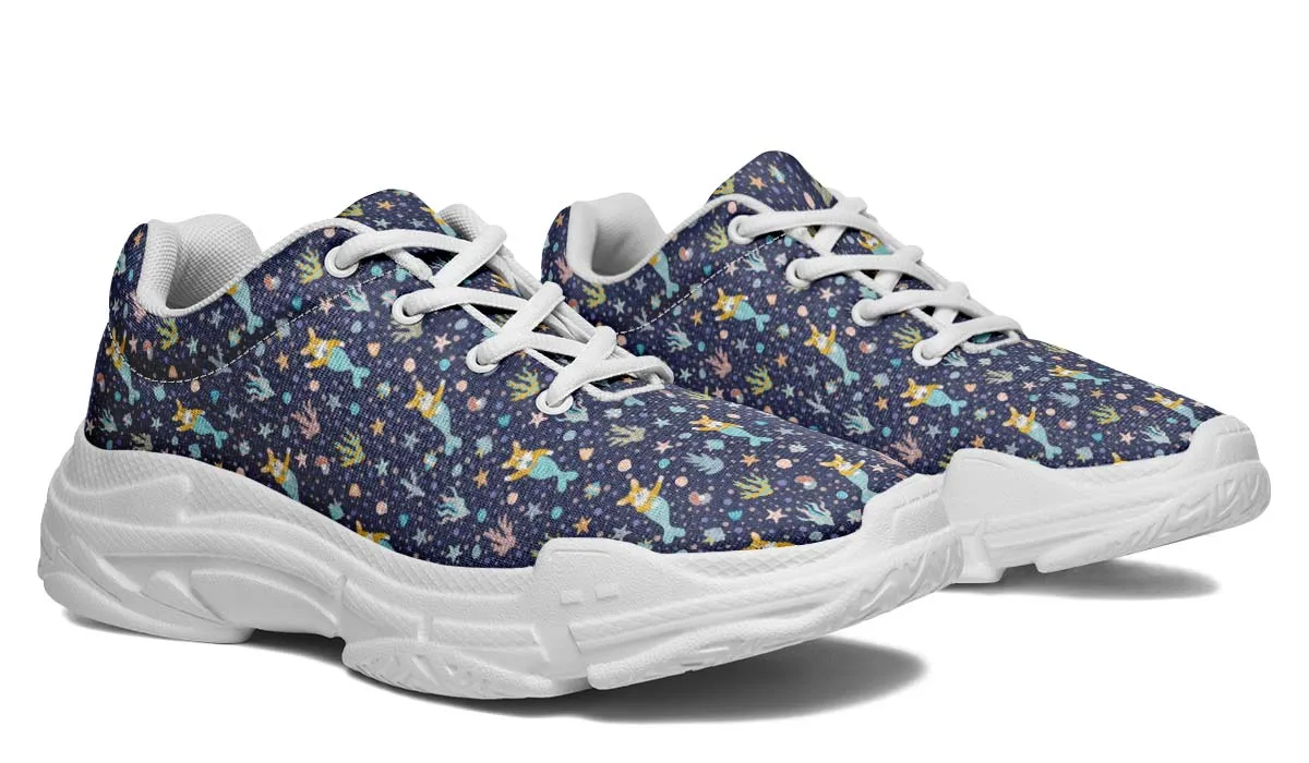 Corgi Mermaid Chunky Sneakers