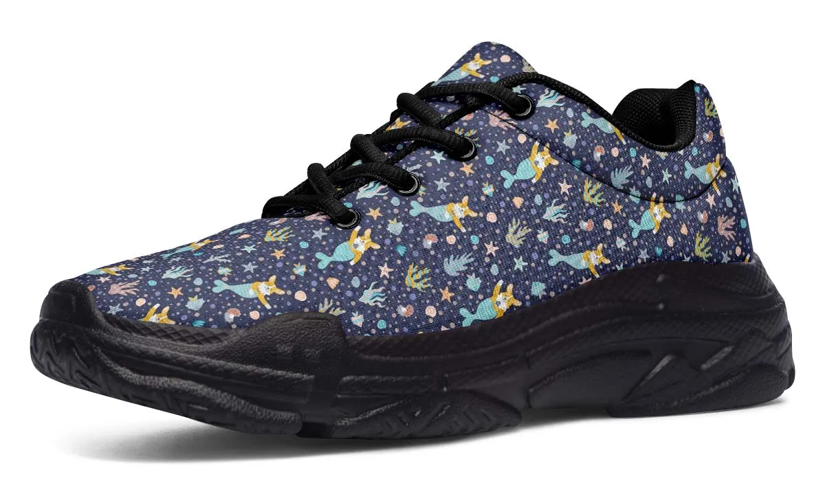 Corgi Mermaid Chunky Sneakers