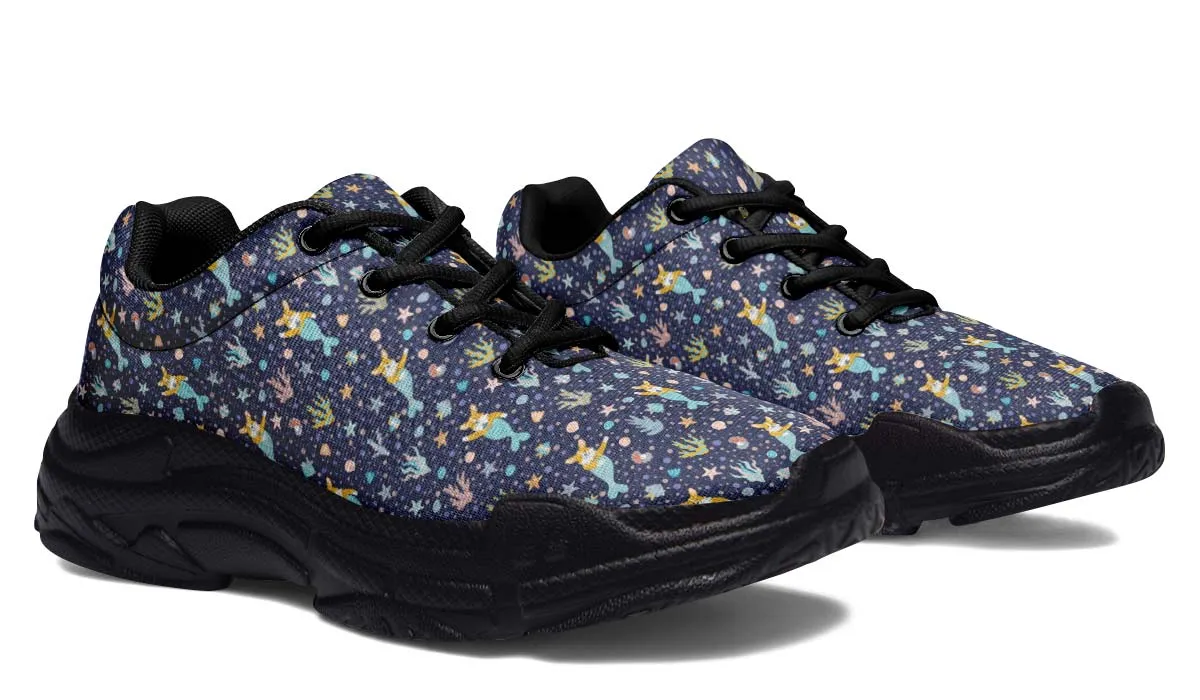 Corgi Mermaid Chunky Sneakers