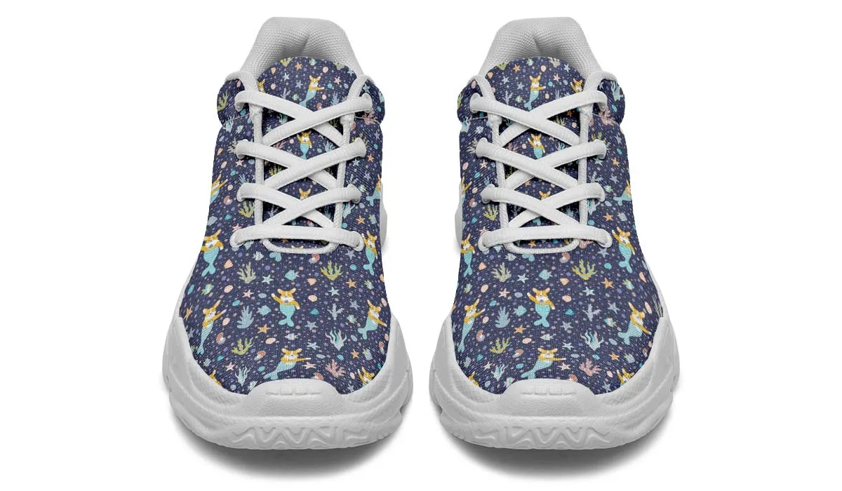 Corgi Mermaid Chunky Sneakers