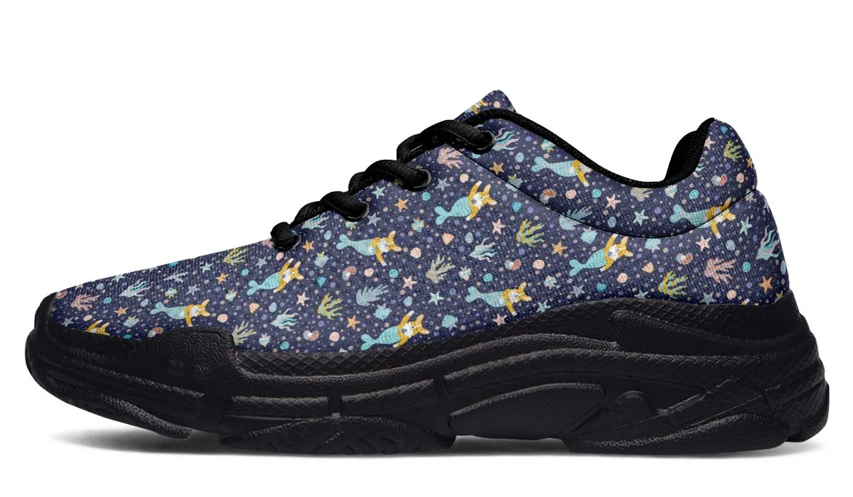 Corgi Mermaid Chunky Sneakers