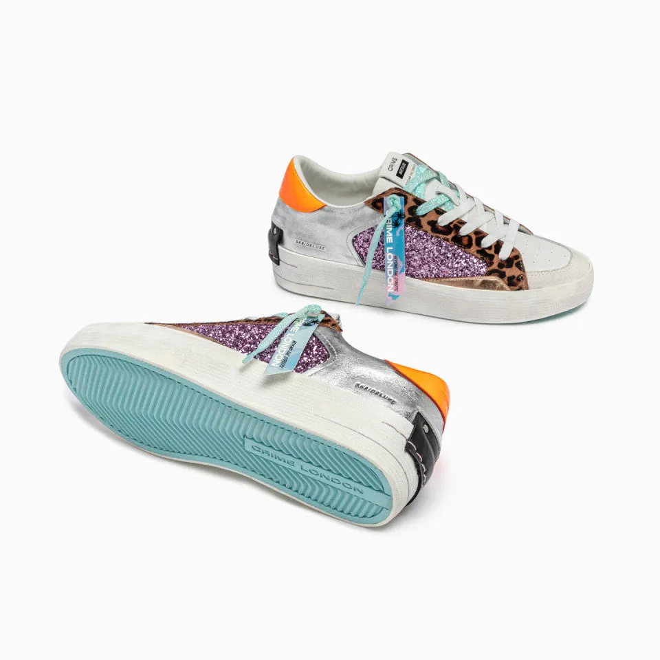 Crime London SK8 DELUXE Wedge Exotic Purple