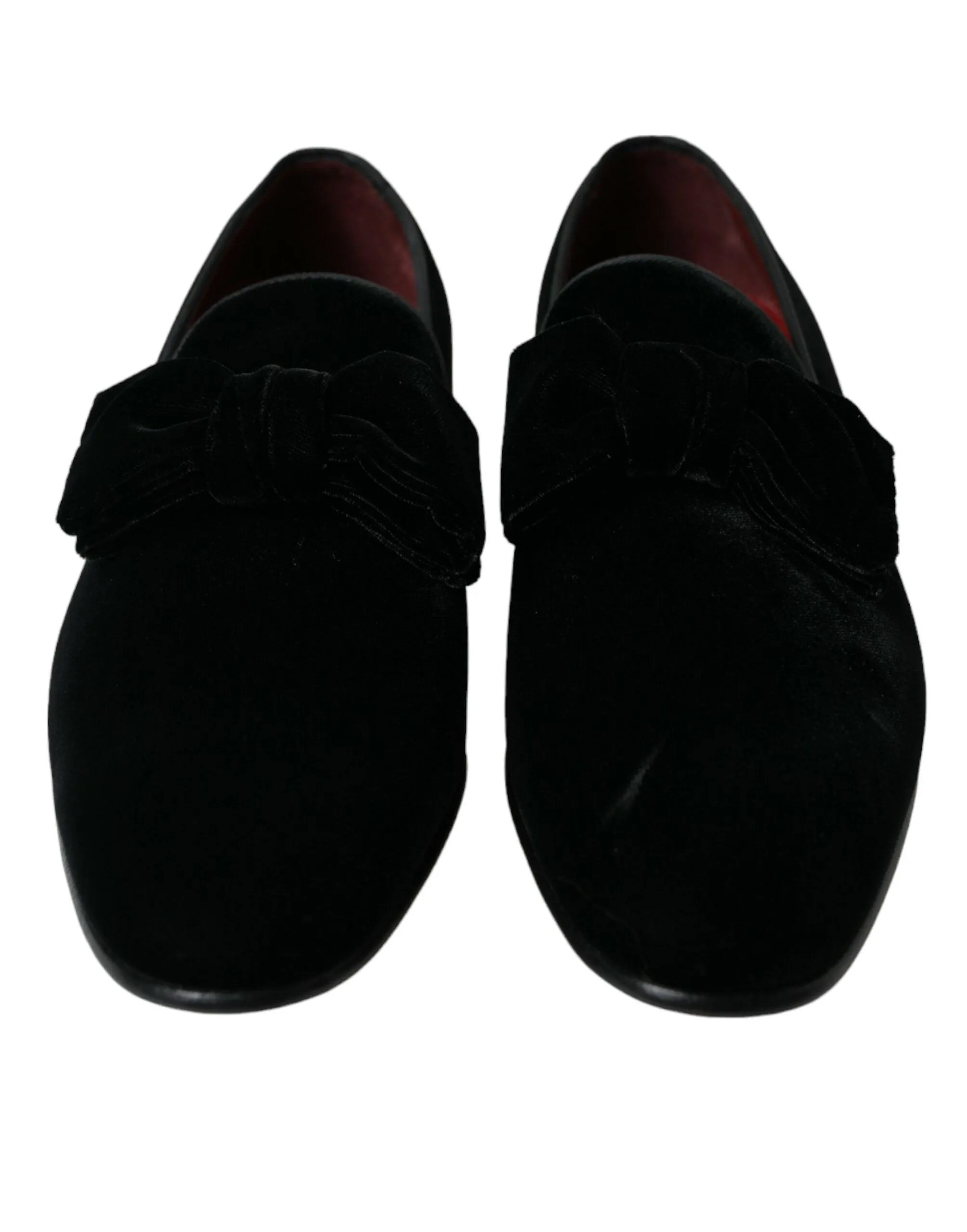 Dolce & Gabbana Black Velvet Loafers