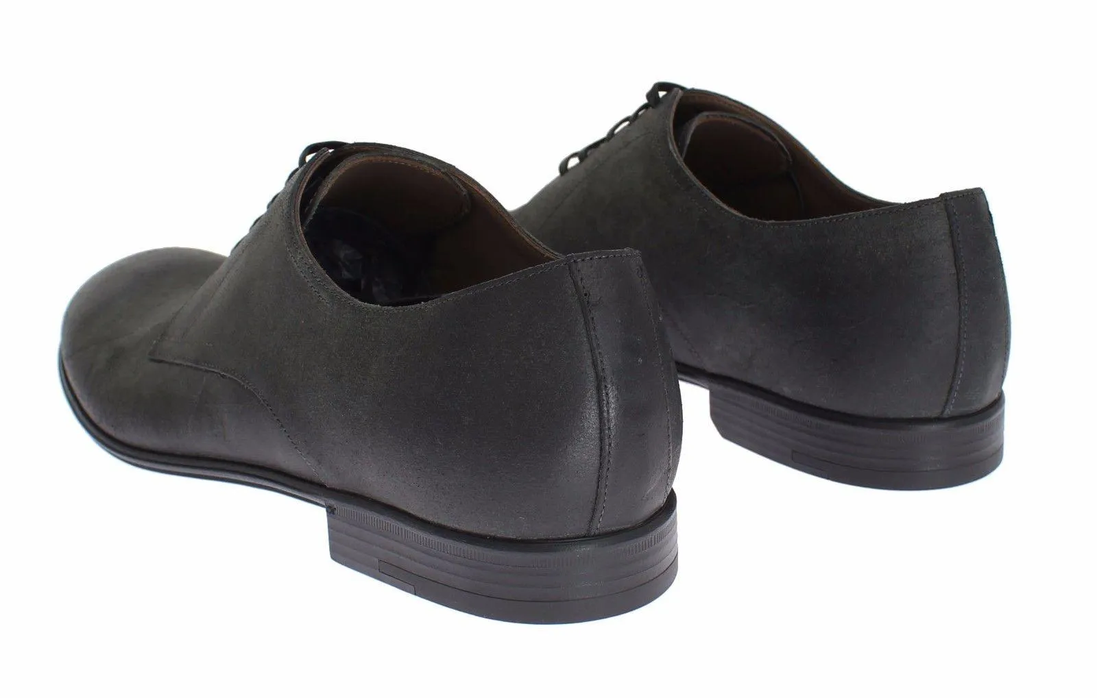 Dolce & Gabbana Mens Green Leather Dress Formal Derby Shoes