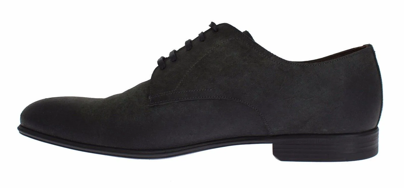 Dolce & Gabbana Mens Green Leather Dress Formal Derby Shoes