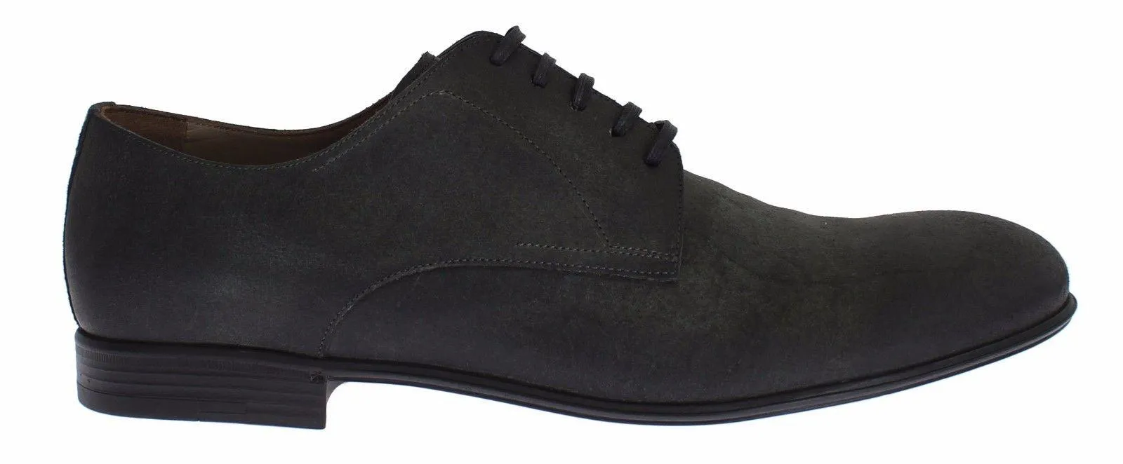 Dolce & Gabbana Mens Green Leather Dress Formal Derby Shoes
