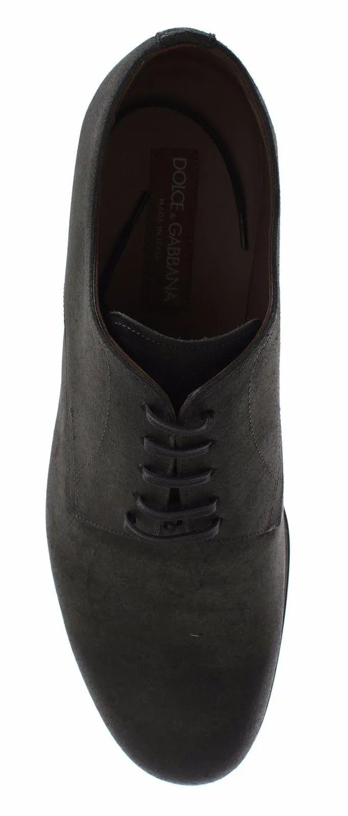 Dolce & Gabbana Mens Green Leather Dress Formal Derby Shoes