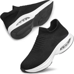 DOUSSPRT Womens Walking Shoes Sock Casual Ladies Fashion Sneakers Comfortable Slip On Air Cushion Platform DOUSSPRT Womens Walking Shoes Sock Casual Ladies Fashion Sneakers Comfortable Slip On Air Cushion Platform