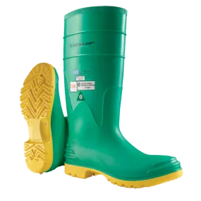 Dunlop 8701200 HazMax Men's 16"  Chemical Protective PVC Knee Boots