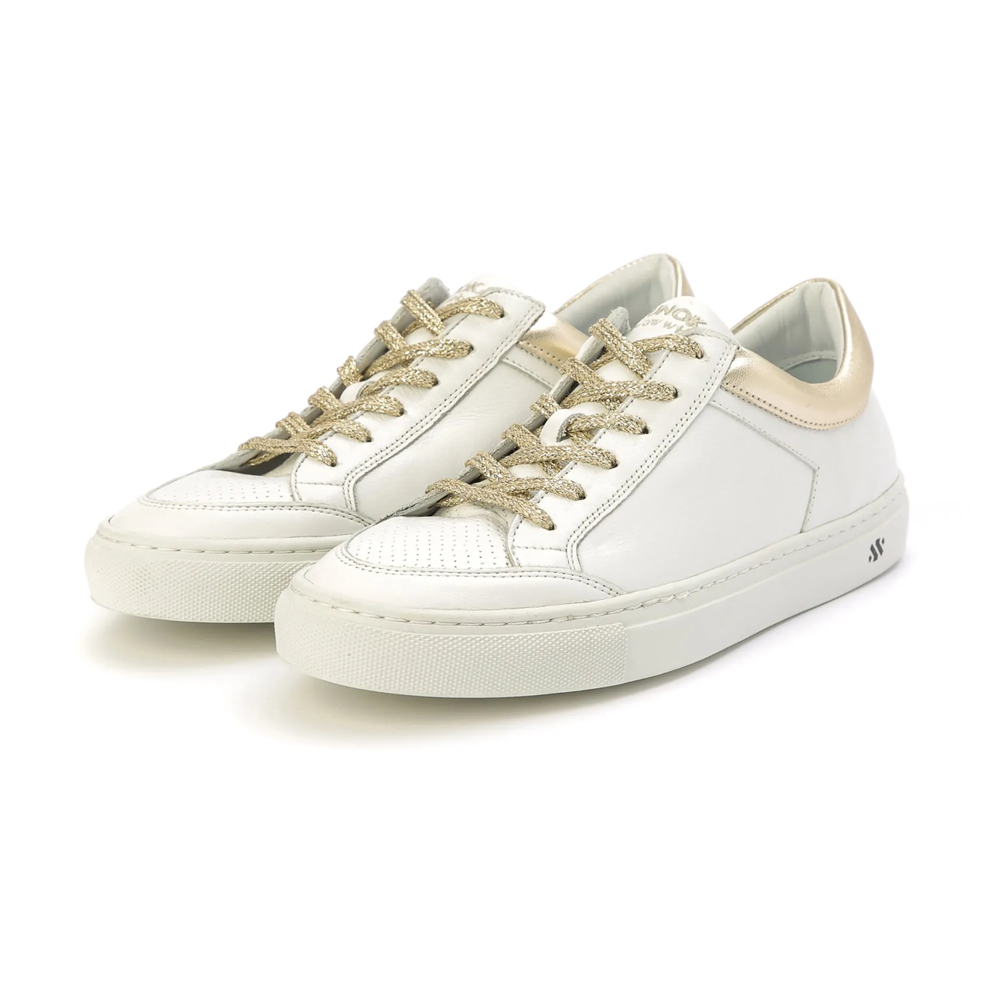 GABRIELLE low sneaker - white/golden collar