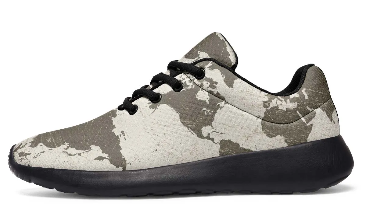 Geography Map Sneakers