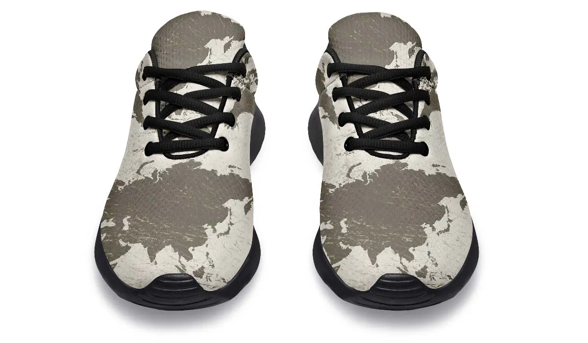 Geography Map Sneakers