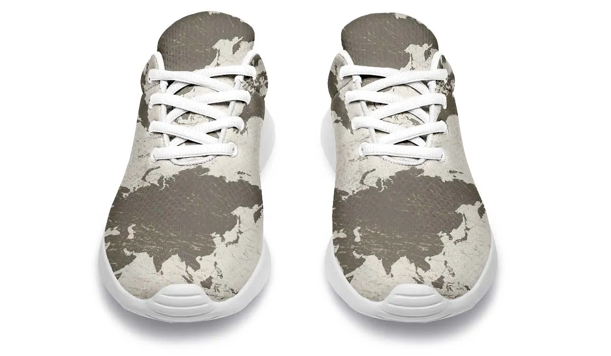 Geography Map Sneakers