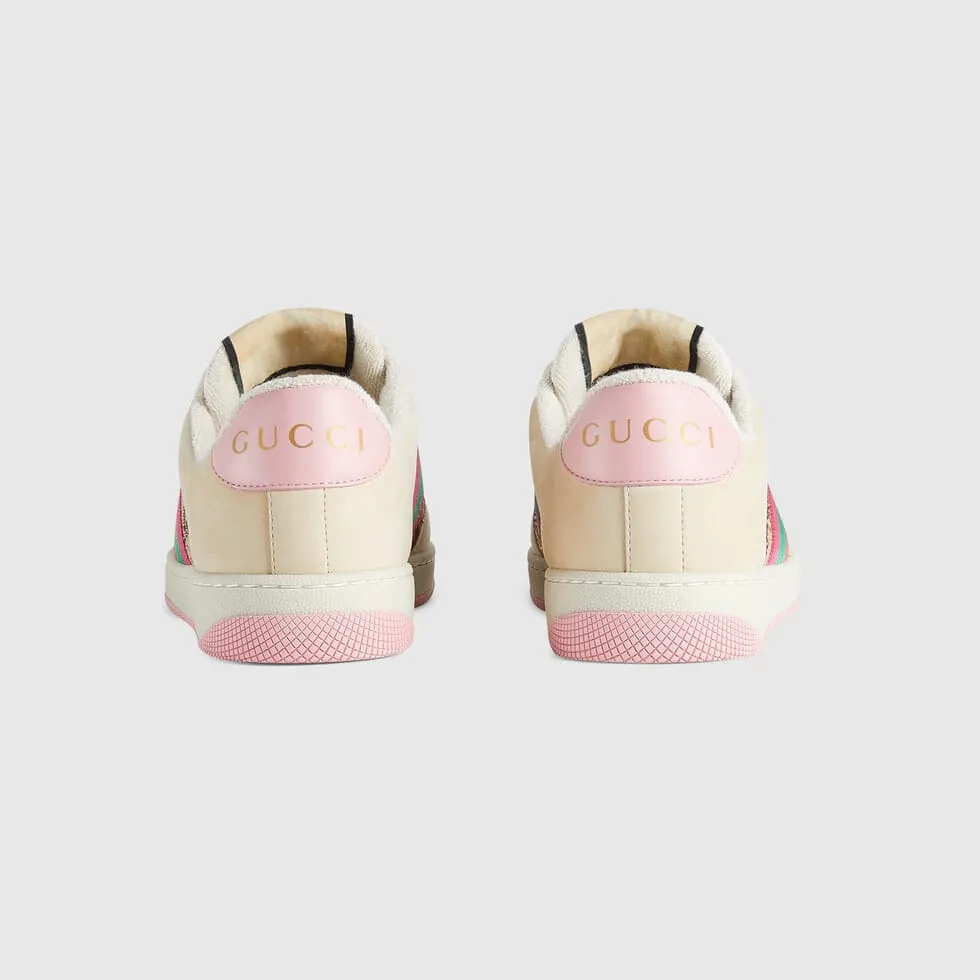 Gucci Women Screener Sneaker With Crystals