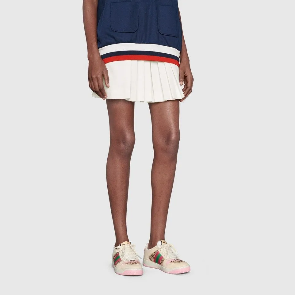 Gucci Women Screener Sneaker With Crystals