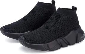 Hetios Girls Sneakers Running Shoes High-Heeled Socks Shoes Boys Athletic Sneakers Kids Sock Shoes (Toddler/Little Kid/Big Kid)