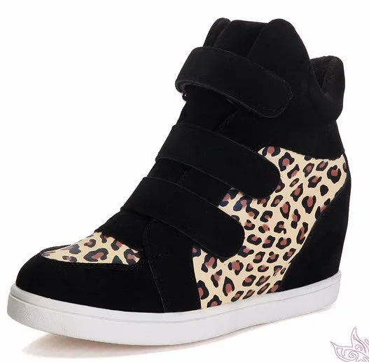 High Tops Increased Leopard Sneakers